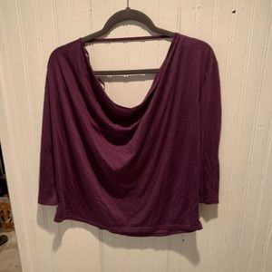 American Eagle Flowy plum shirt